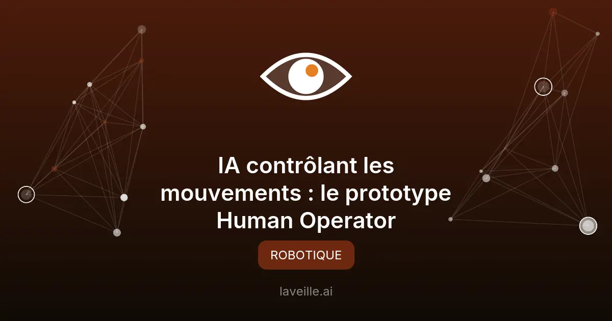 IA contrôlant les mouvements : le prototype Human Operator