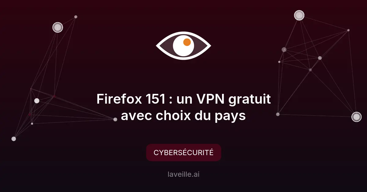 Firefox 151 : un VPN gratuit avec choix du pays
