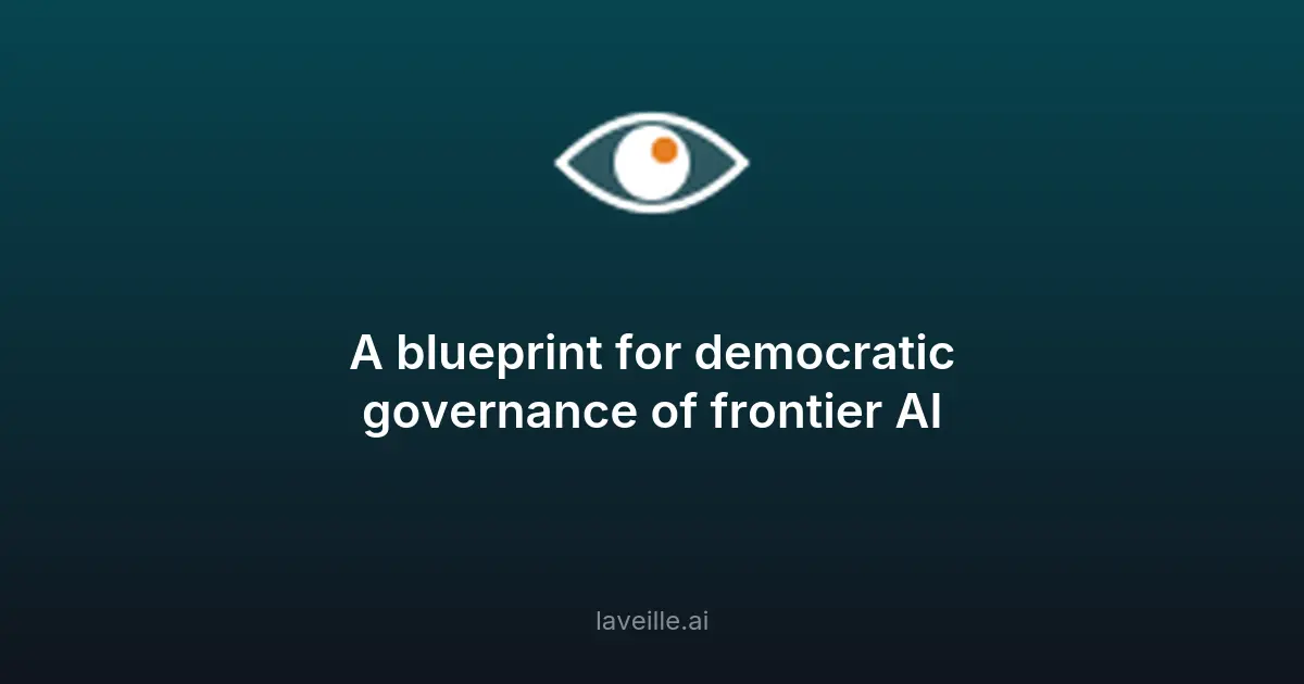 OpenAI propose un cadre pour la gouvernance de l'IA avancée