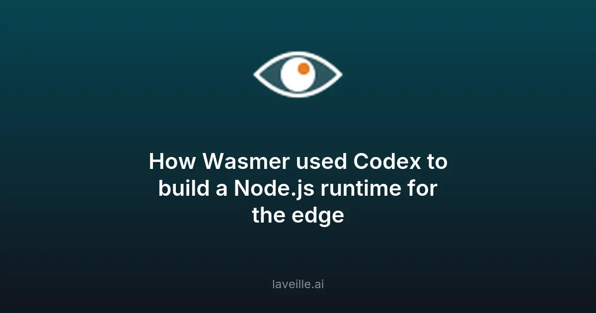 Wasmer utilise Codex pour un runtime Node.js edge