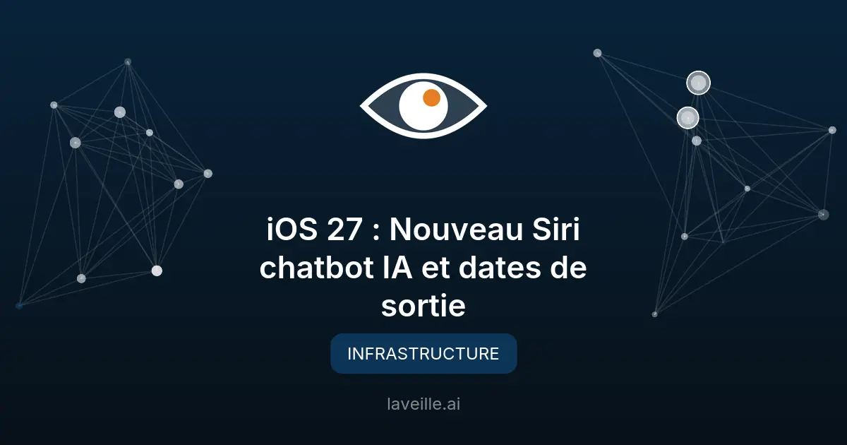 iOS 27 : Nouveau Siri chatbot IA et dates de sortie
