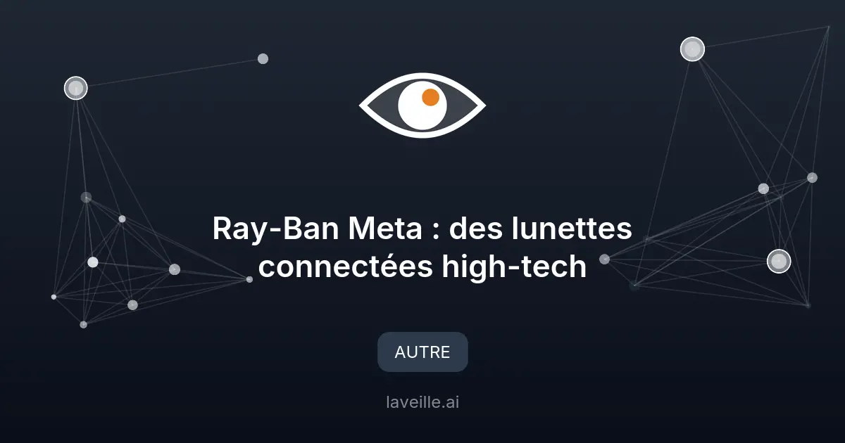 Ray-Ban Meta : des lunettes connectées high-tech