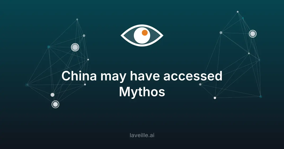 Accès présumé de la Chine à l'IA Mythos d'Anthropic