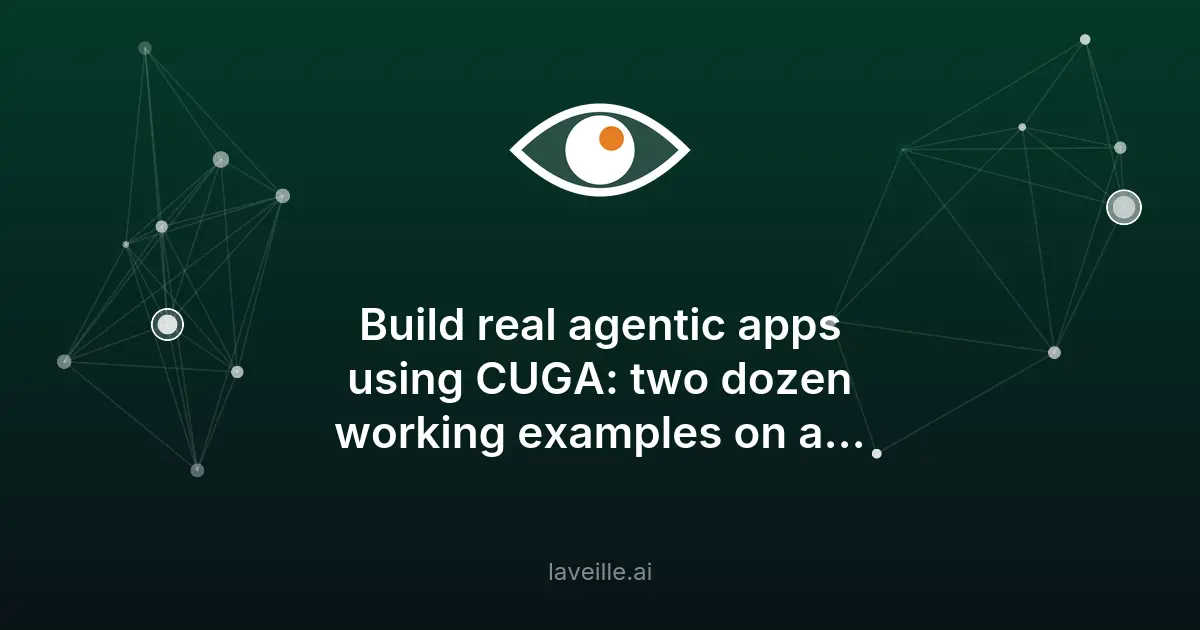 CUGA : Simplifiez le développement d'applications agentiques avec IBM
