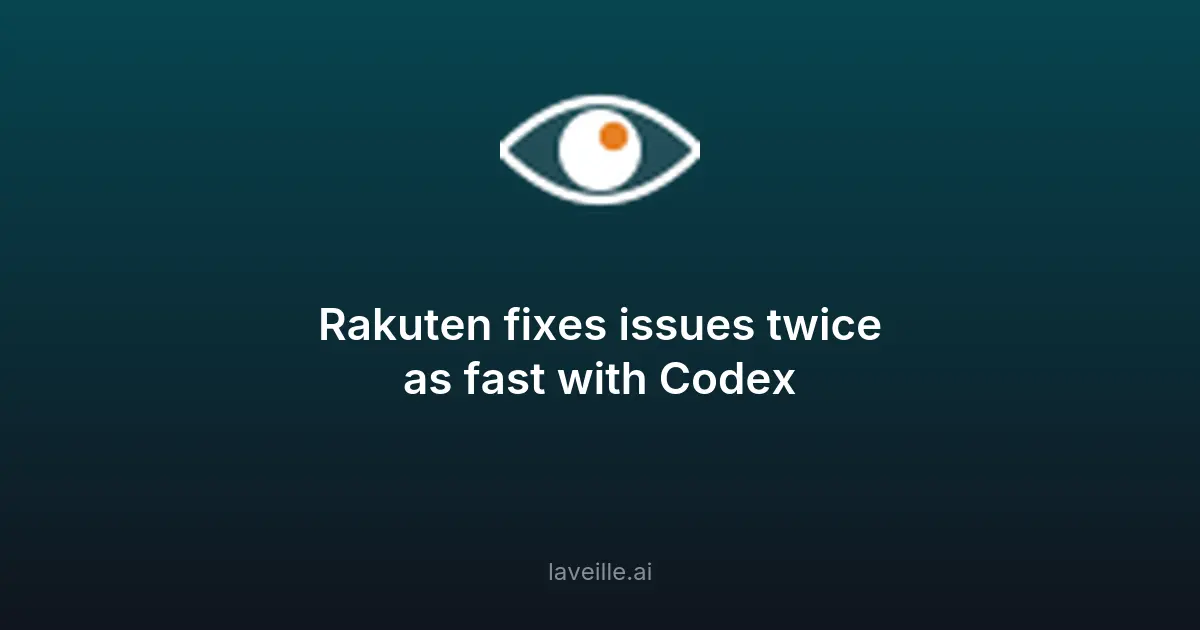 Comment Rakuten utilise Codex pour optimiser le développement logiciel