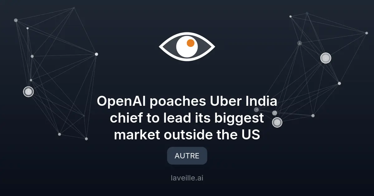 OpenAI nomme un directeur général pour l'Inde