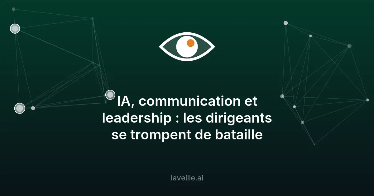 IA et leadership : l'avantage concurrentiel humain