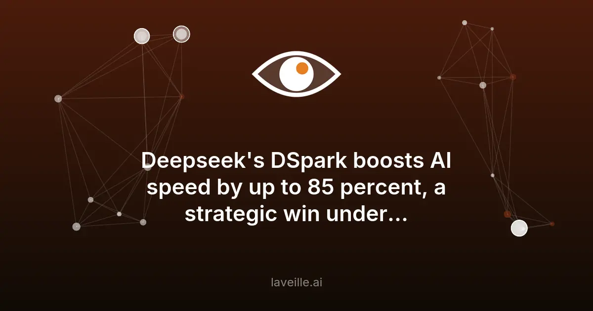 DSpark de Deepseek booste l'IA de 85%