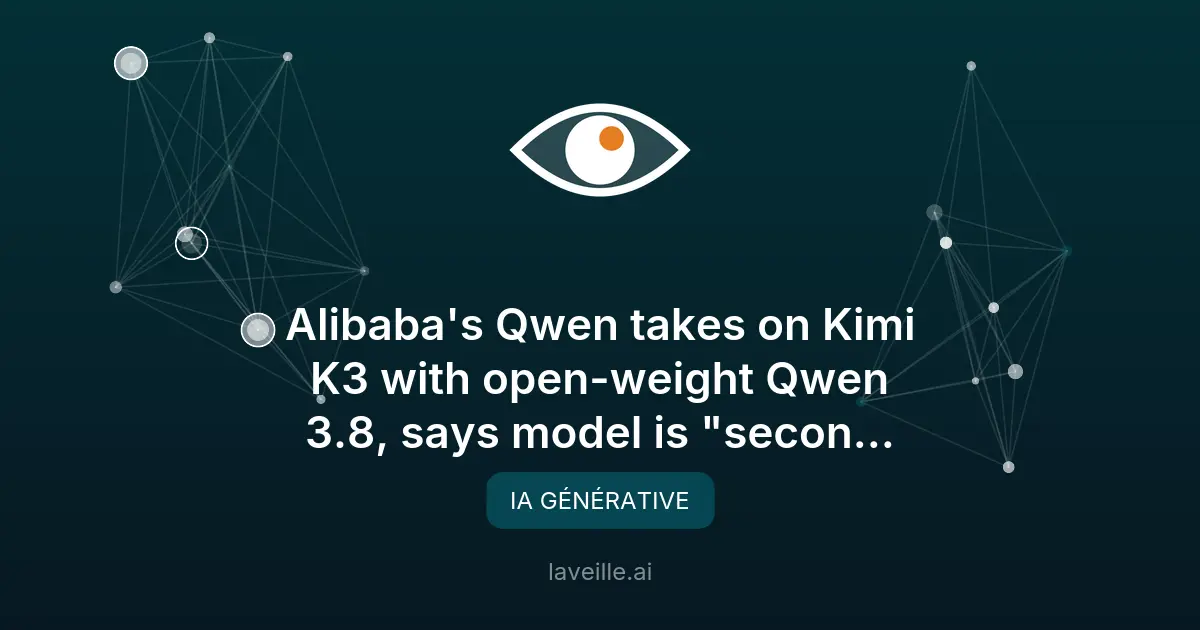 Alibaba lance Qwen 3.8, un modèle IA open-weight