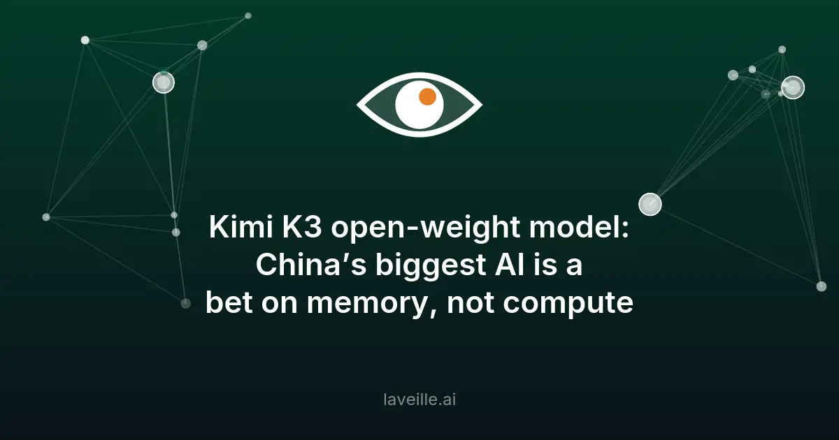 Kimi K3 : le plus grand modèle open-weight optimisé mémoire