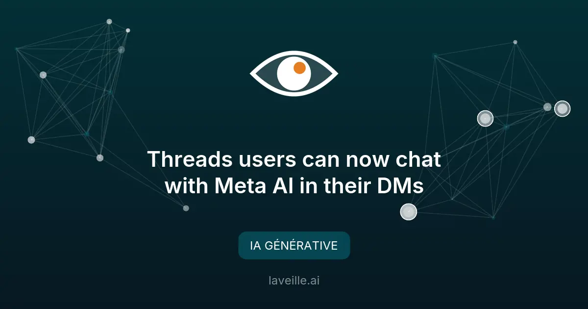 Meta AI arrive dans les messages privés de Threads