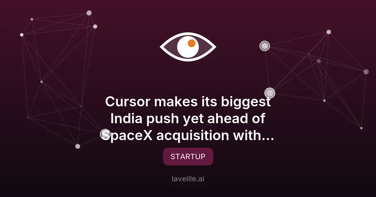 Cursor lance un abonnement localisé en Inde avant son acquisition