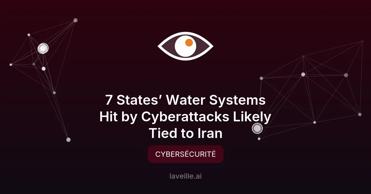 Cyberattaques sur les systèmes d'eau de 7 États américains
