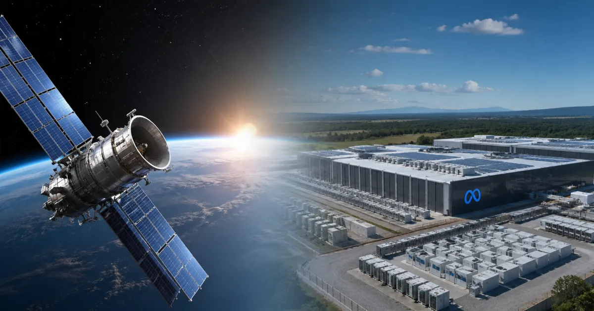 Meta investit dans le solaire orbital et le stockage longue durée