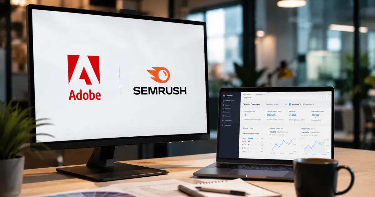 Adobe rachète Semrush pour booster le marketing IA