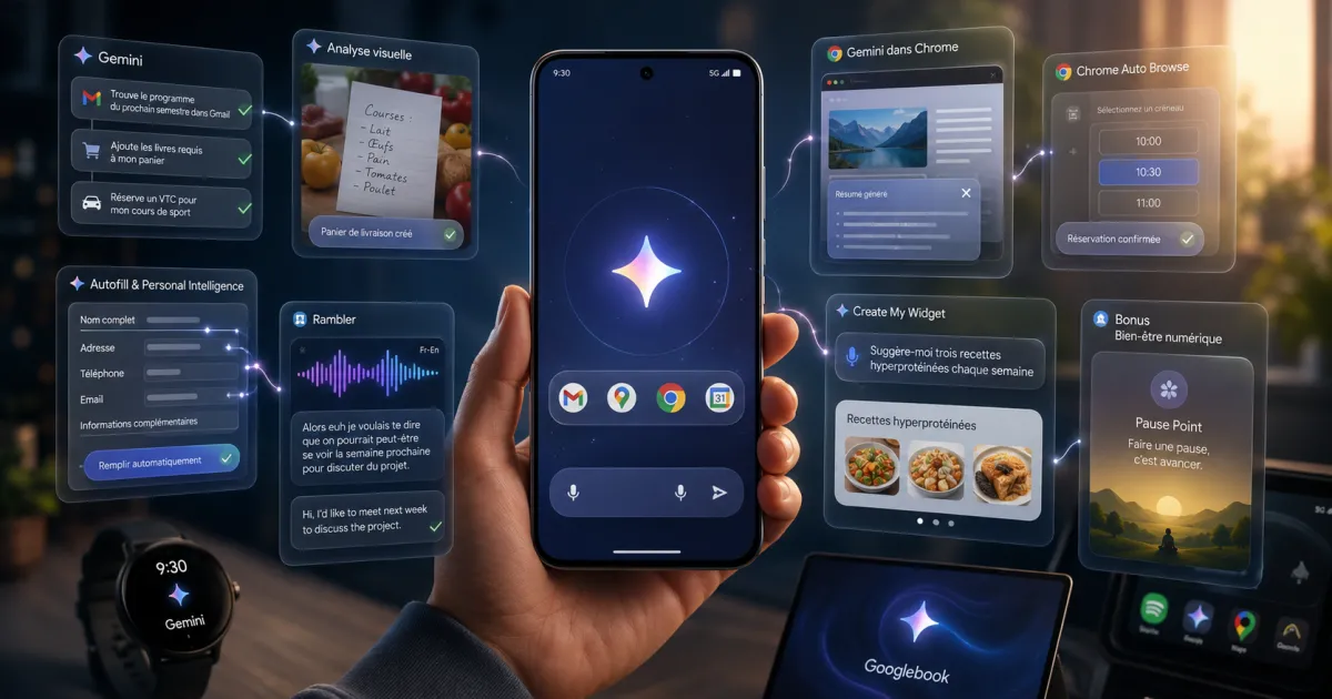 Gemini Intelligence : l'IA qui automatise Android