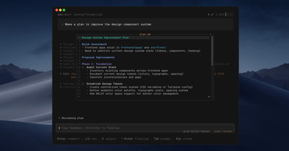 x.AI lance Grok Build, un agent de codage en terminal