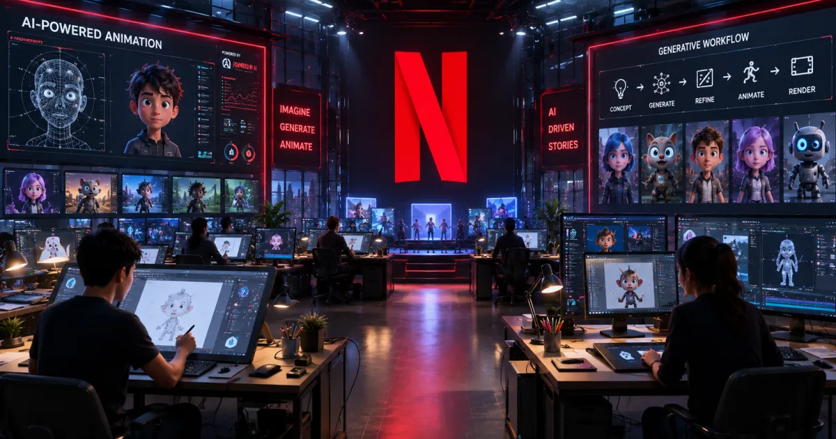 Netflix lance un studio d’animation basé sur l’IA générative